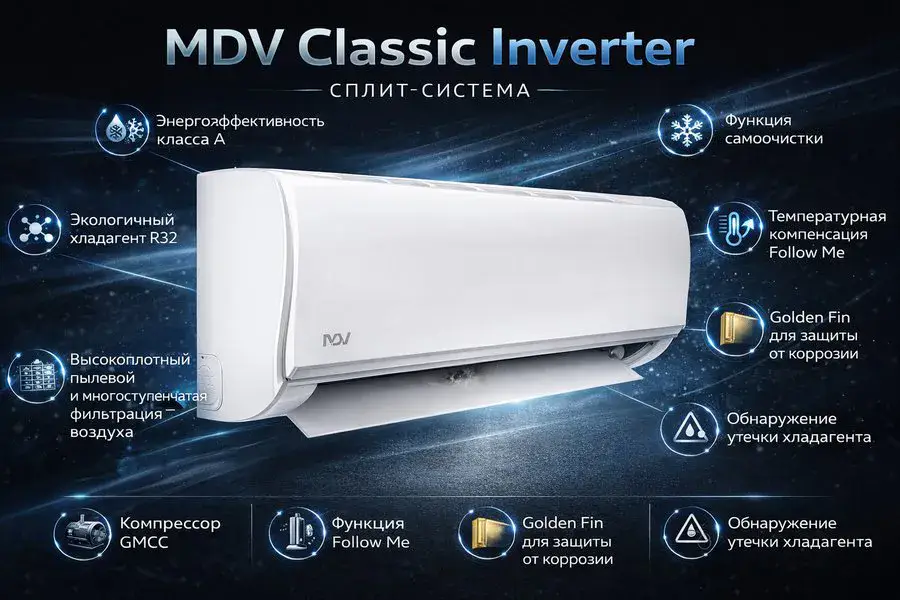 Кондиционер MDV Classic Inverter
